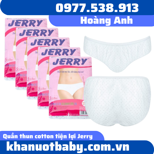 Quần thun cotton tiện lợi Jerry ren hồng (2)