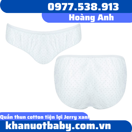Quần thun cotton tiện lợi Jerry xanh