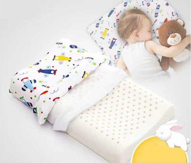 Gối cao su non cho trẻ sơ sinh