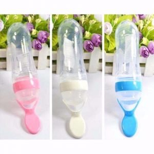 Bình thìa tập ăn dặm silicone 90ml - MS 07