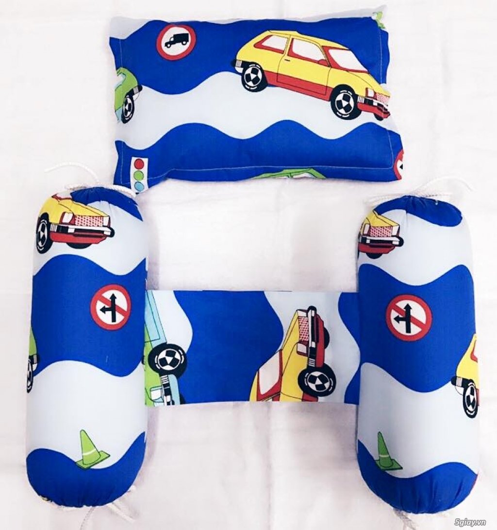 Bộ Gối chặn đinh lăng vải cotton Thắng Lợi Bộ Gối chặn đinh lăng vải cotton Thắng Lợi