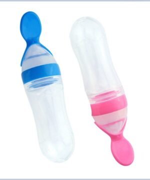 Bình thìa Silicone 90ml cao cấp tập ăn dặm cho bé