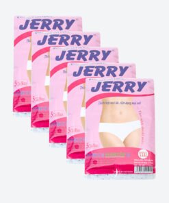 Quần thun cotton tiện lợi Jerry ren hồng