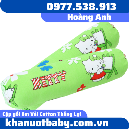 Cặp gối ôm Vải Cotton Thắng Lợi