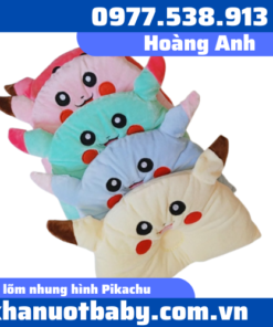 Gối lõm nhung hình Pikachu