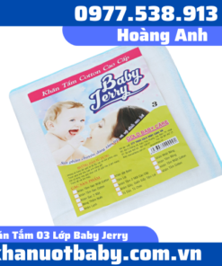 Khăn Tắm 03 Lớp Baby Jerry Cao Cấp 75x80cm