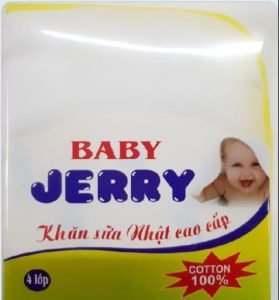 Khăn Sữa 04 Lớp Cao Cấp Baby Jerry 25x30cm