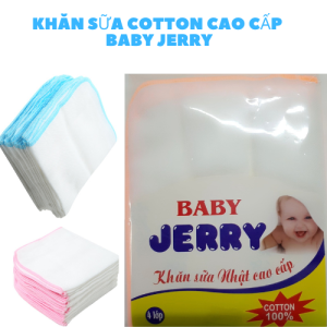 Khăn Sữa 04 Lớp Cao Cấp Baby Jerry 25x35cm